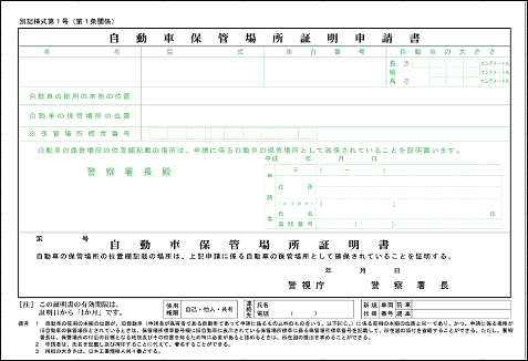 車庫 証明 茨城